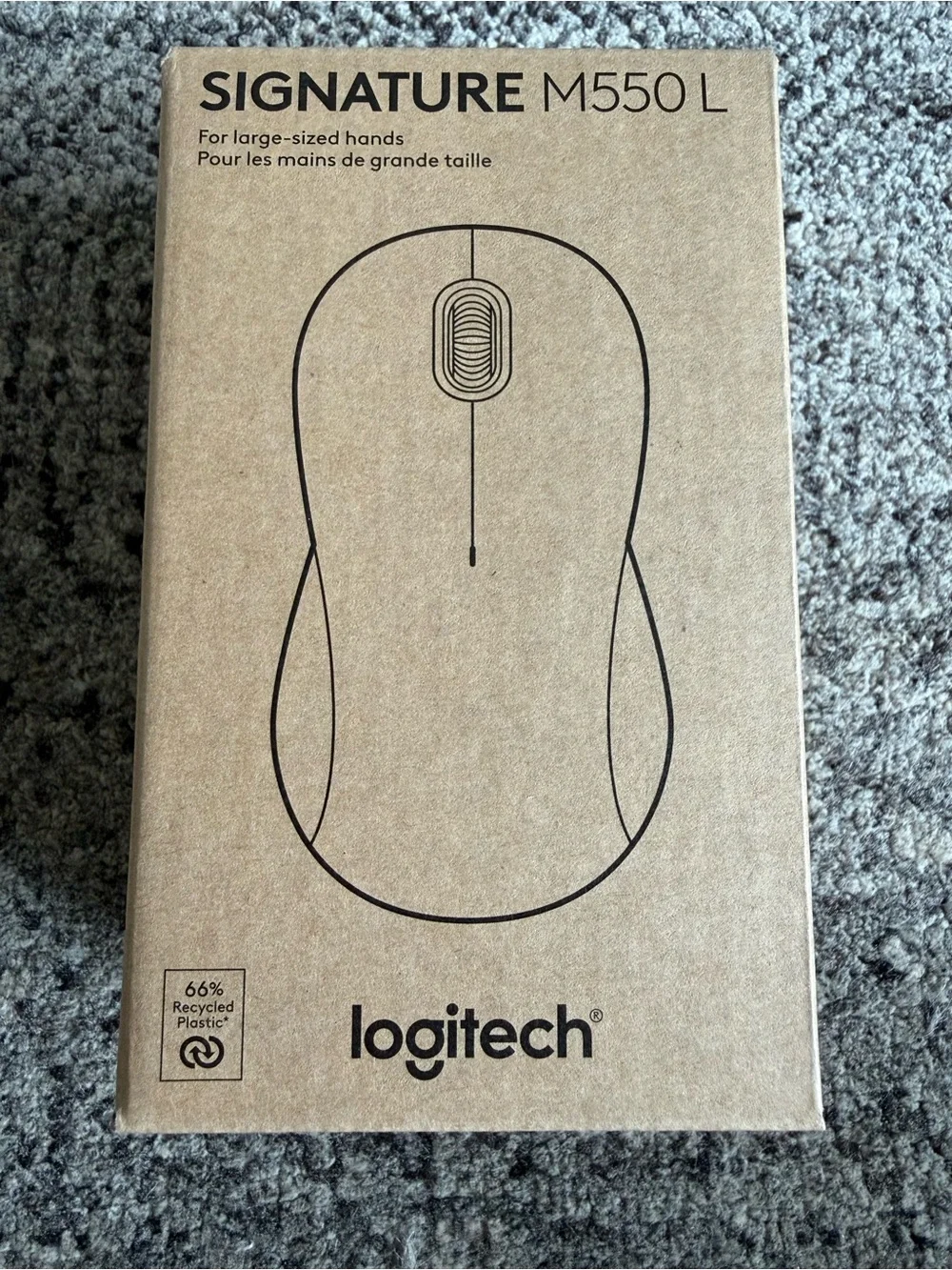 Logitech Signature M550 L wireless mouse for large hands (model 910-007238)